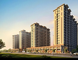 高樓,馬路,繁華