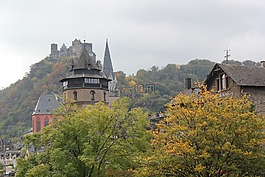 oberwesel,schoenburg,秋季