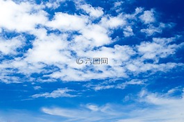 天空,藍(lán)色,云