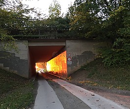 隧道,太陽,日落