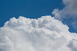 天空,空气,粉扑