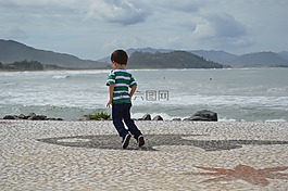 兒童,跳躍,播放