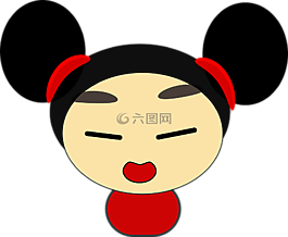 中國,女孩,微笑