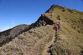小孩,山水,登山