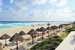 海灘,坎昆,旅游