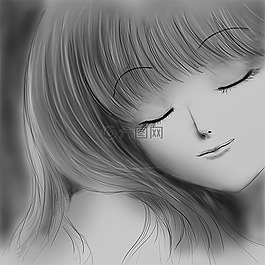女孩,肖像,模型