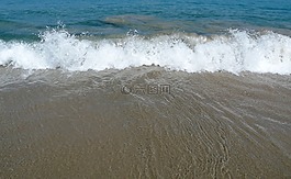 海洋,波,海灘
