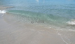 海洋,波,海灘