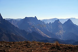 南非,大教堂高峰,山