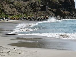 海洋,波,海灘
