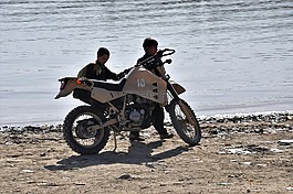 摩托車,摩托車越野賽,沙