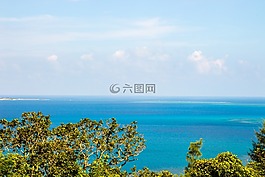 島,海,夏天