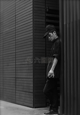 男子,吸煙,工人