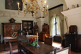 červená 生活,城堡,锁