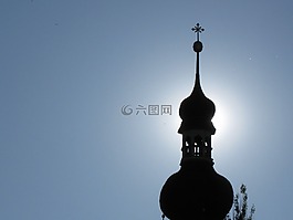 教會,塔,尖頂