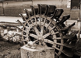 磨輪,水車,水