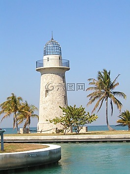 燈塔,海洋,海
