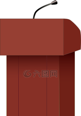 講臺(tái)上,揚(yáng)聲器,講話(huà)