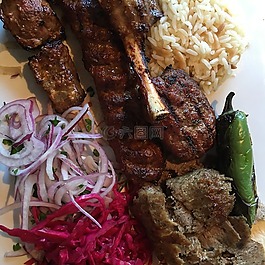 羊肉,希什,kebob