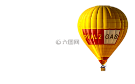 熱氣球,飛行,孤立