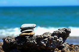 石頭,地中海,沿海