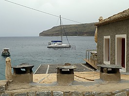 海邊,游艇,海洋