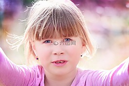 人的,孩子,女孩