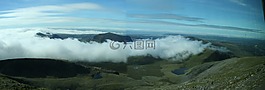 斯诺登,云,山