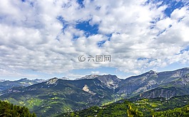 性質(zhì),山,全景