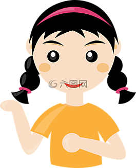 女孩,字符,人