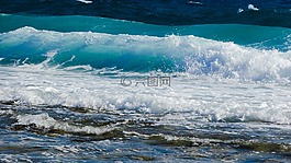 波,砸,海