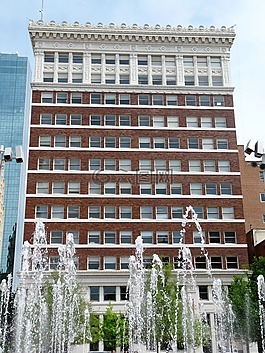 市中心,建筑物,摩天大樓