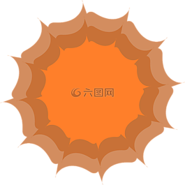 抽象,花,橙色