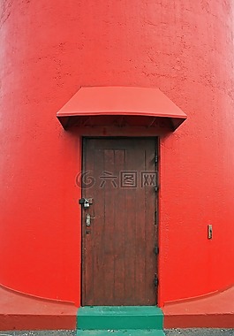燈塔,航海,紅色