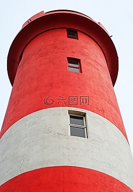 燈塔,航海,紅色