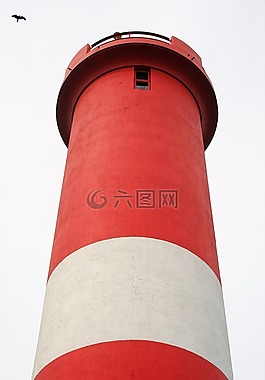 燈塔,航海,紅色