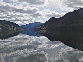 峽灣,湖,水