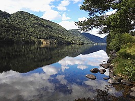 峽灣,湖,水