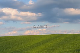 天空,草,chmuru