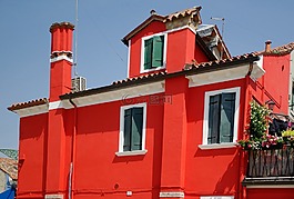 意大利,burano,多彩的房子