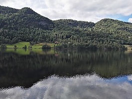 峽灣,湖,水