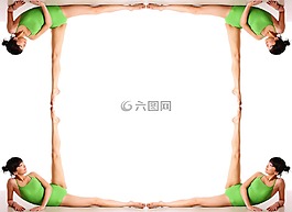瑜伽,帧,健身