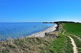 懸崖,波羅的海,海灘