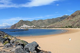 海灘,沙,海洋