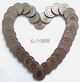 心臟,錢,硬幣