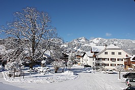 雪,冬天,山