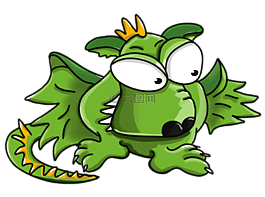draconin,綠色,龍