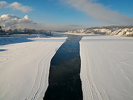 河,冬季,湯姆