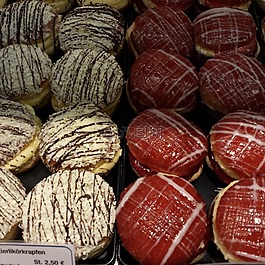 甜甜圈,甜點,生面團