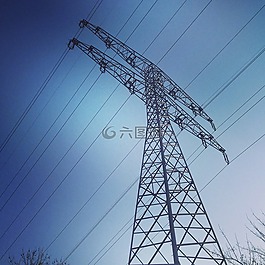 strommast,電源線,電桿